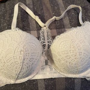 White lace bra